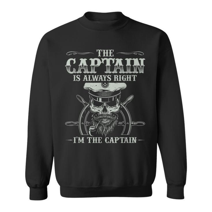Vintage Boat Captain Boating Boat Lover Sweatshirt