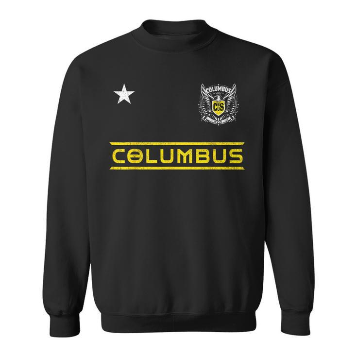 Vintage Distressed Columbus Oh Retro er Sweatshirt