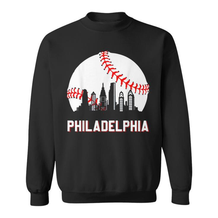 Vintage Distressed Philly Baseball Lovers Sweatshirt