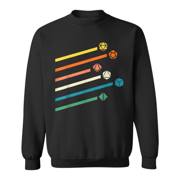 Vintage Dnd Dice Gamer Sweatshirt