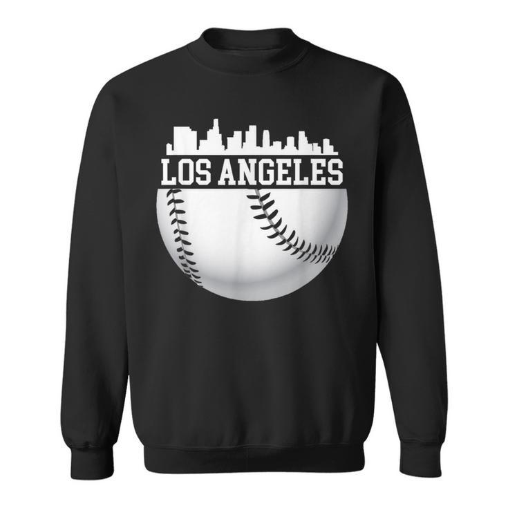 Vintage Downtown Los Angeles Baseball Retro California Sweatshirt