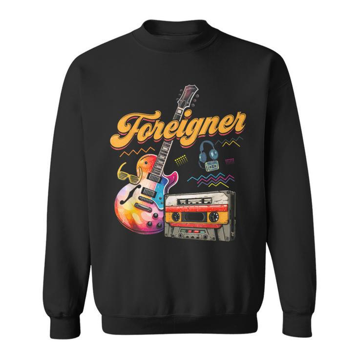 Vintage Foreigner Retro Cassette 90S Rock Music Old Fashion Sweatshirt