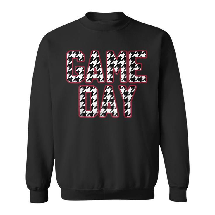 Vintage Game Day Houndstooth Alabama American Football Fans Sweatshirt