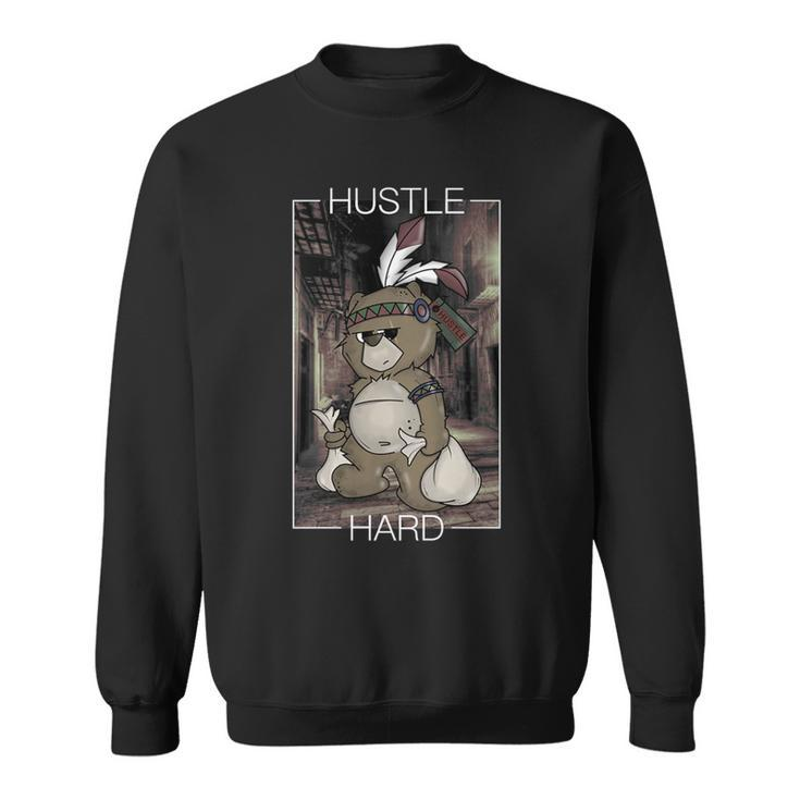 Vintage Hustle Hard Clothing For American Bear Hustler Sweatshirt