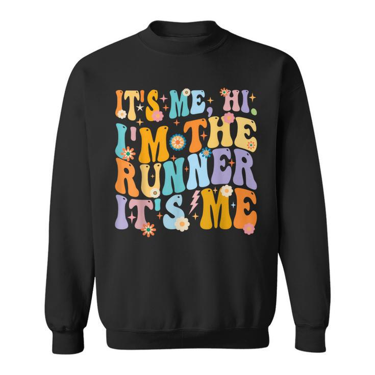 Vintage It's Me Hi I'm The Runner It's Me Sweatshirt