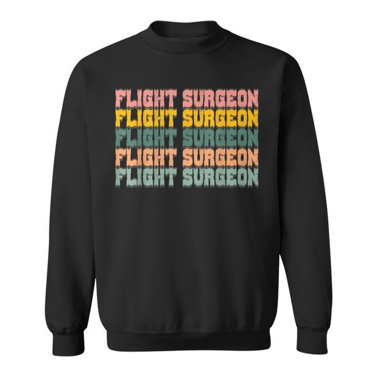 Vintage Job Title Flight Surgeon Sweatshirt