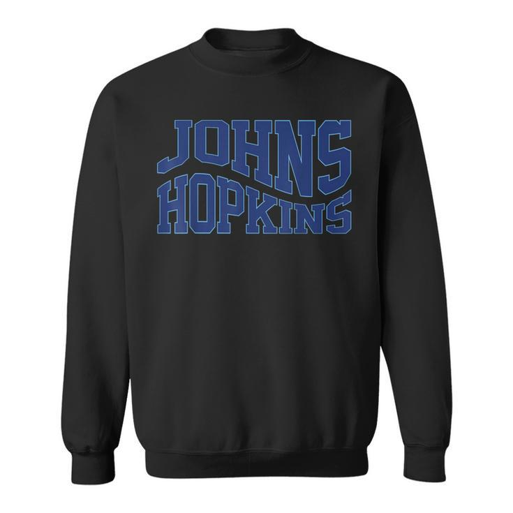 Vintage Johns C Hopkins Wave Text Name Hometown Sweatshirt