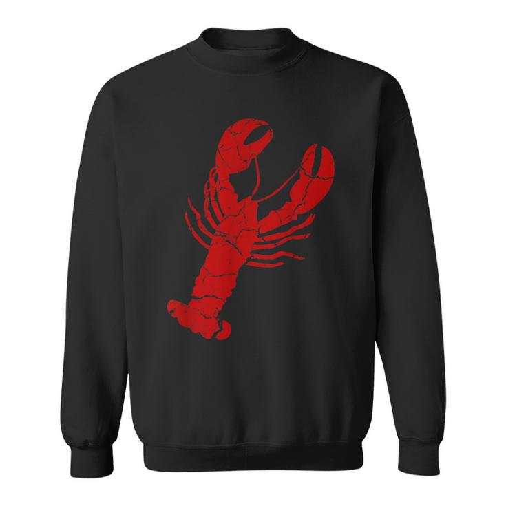 Vintage Lobster Print Red LobsterSweatshirt