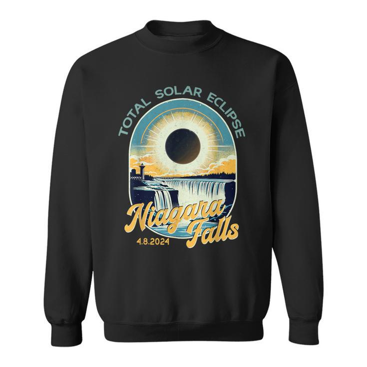Vintage Look Total Solar Eclipse Niagara Falls Sweatshirt