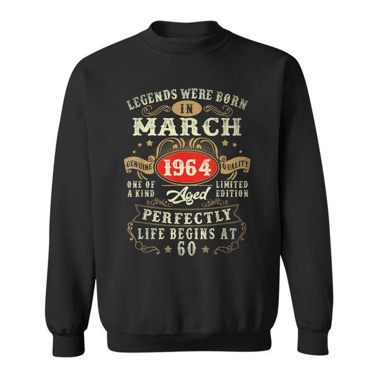 Vintage Made In March 1964 60Th Birthday 60 Year Old Sweatshirt