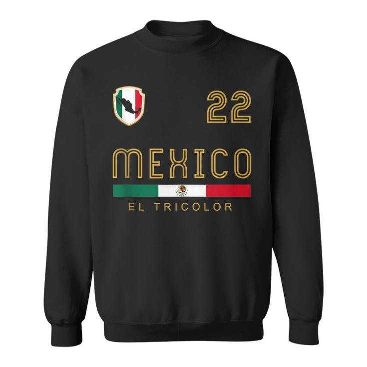 Vintage Mexico Jersey Futbol Soccer Flag Fan Sweatshirt