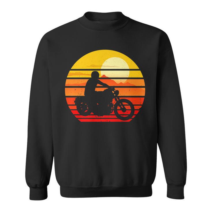 Vintage Motorcycle Riding Bike Retro Motorbike Old Biker Sweatshirt