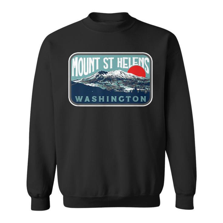 Vintage Mount Saint Helens Washington Retro Style Volcano Sweatshirt
