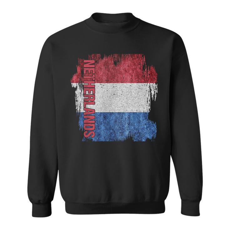 Vintage Netherlands Flag Dutch Pride Clothing Sports Team Sweatshirt