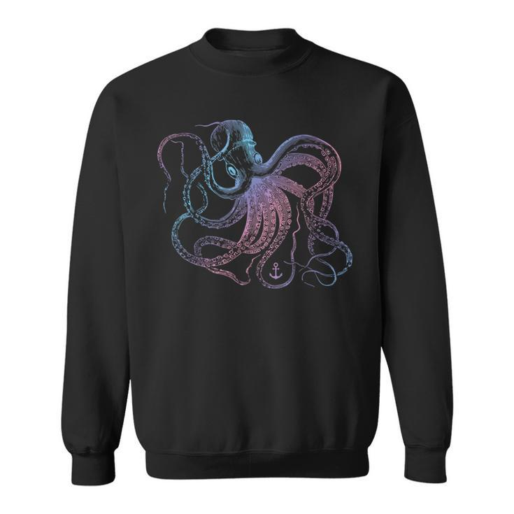 Vintage Octopus T Ocean Sea Life Cool Animals 1 Sweatshirt