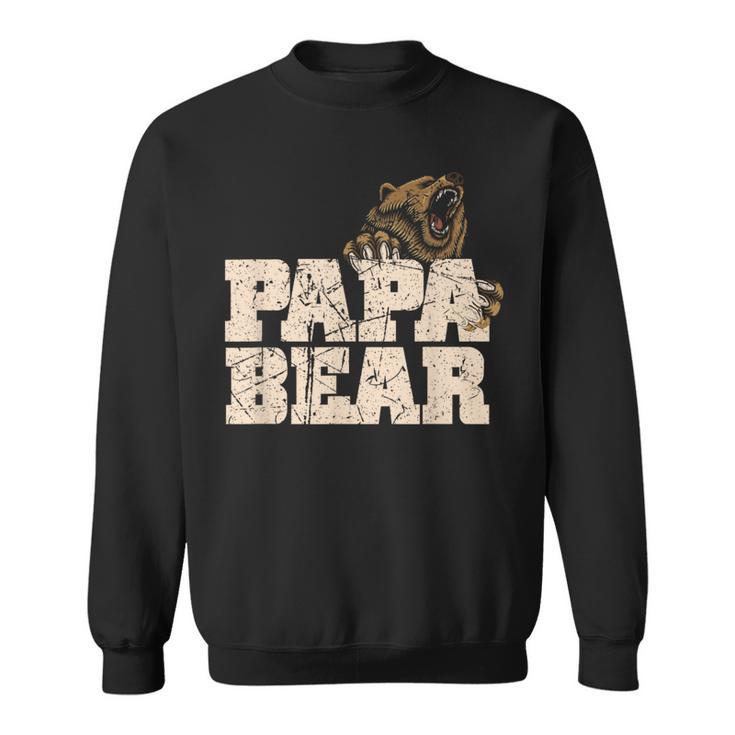 Vintage Papa Bär Familieatertag Papa Sweatshirt