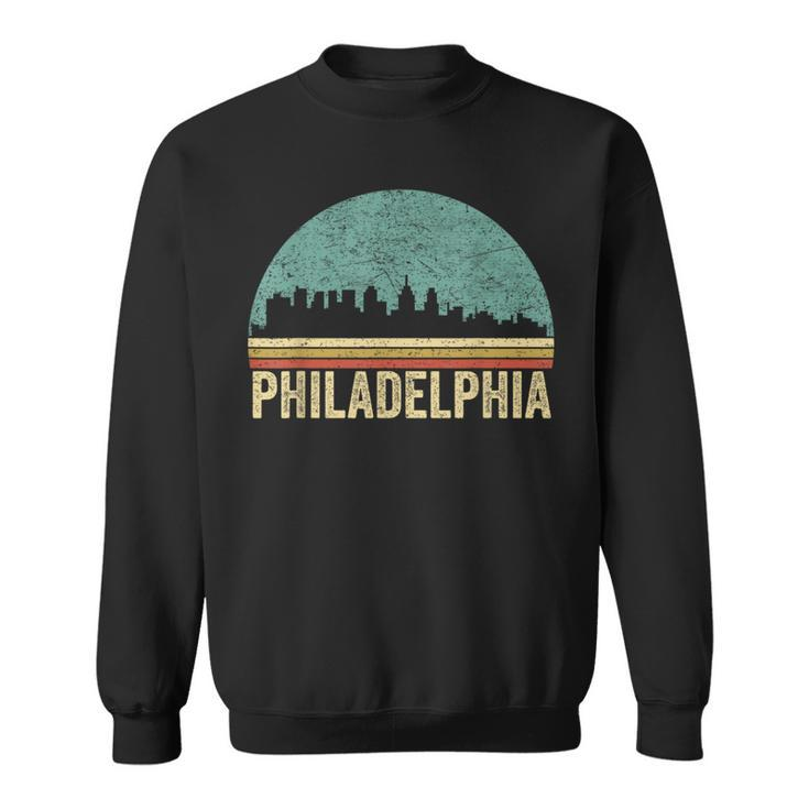 Vintage Philadelphia Skyline Retro Philly Cityline Sweatshirt
