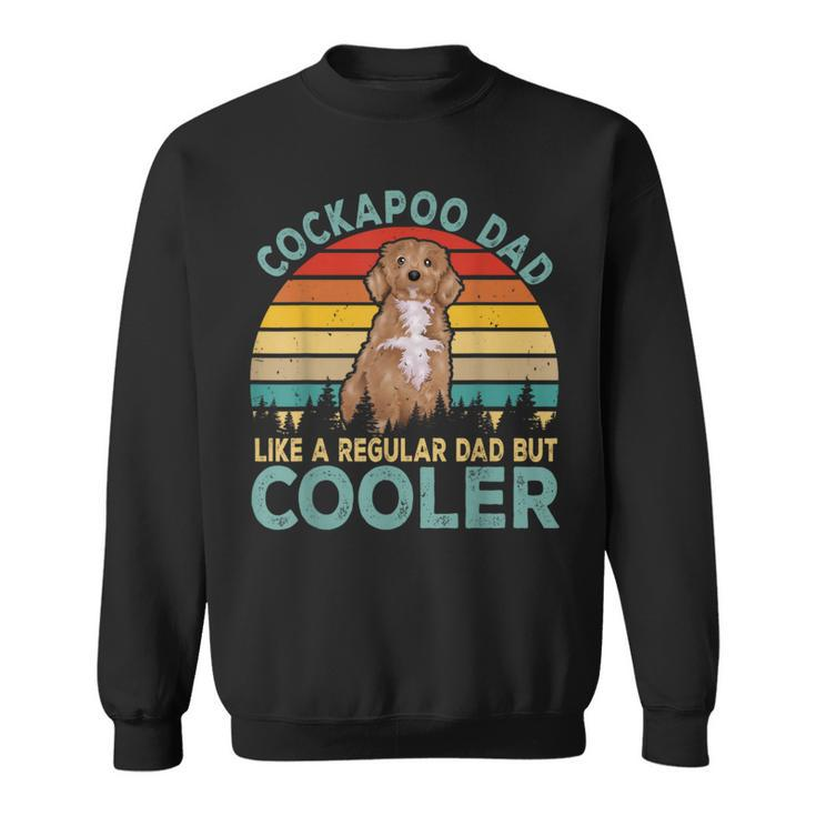 Vintage Retro Happy Father's Day Matching Cockapoo Dog Lover Sweatshirt