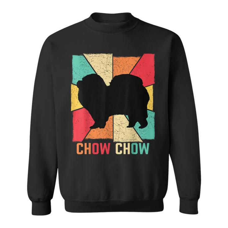 Vintage Retro Love Best Chow Dog Owner Sweatshirt