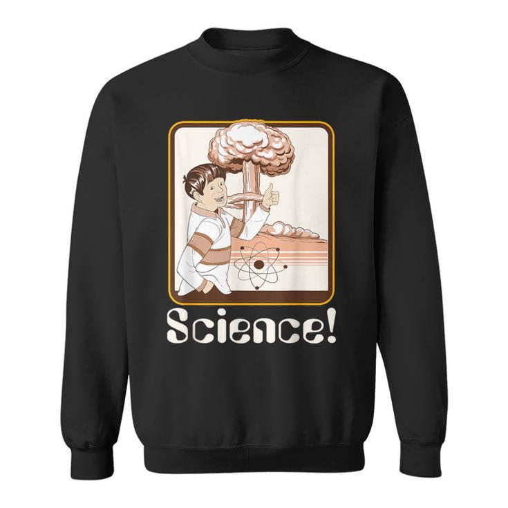 Vintage Science Atomic Bomb Retro Nerd Geek Sweatshirt
