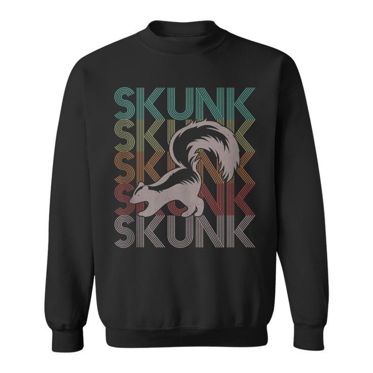 Vintage Skunk Retro 70S 80S Skunk Sweatshirt