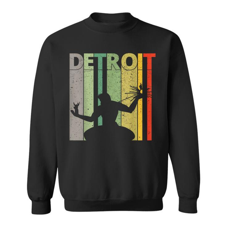 Vintage Spirit Of Detroit Retro Detroit Sweatshirt