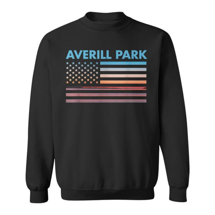 Vintage Sunset American Flag Averill Park New York Sweatshirt