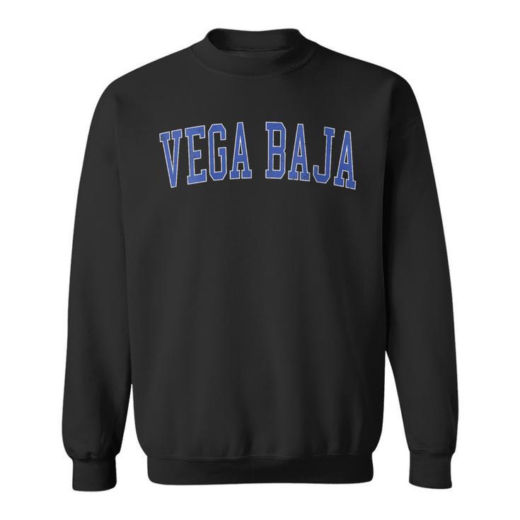 Vintage Vega Baja Pr Distressed Blue Varsity Style Sweatshirt