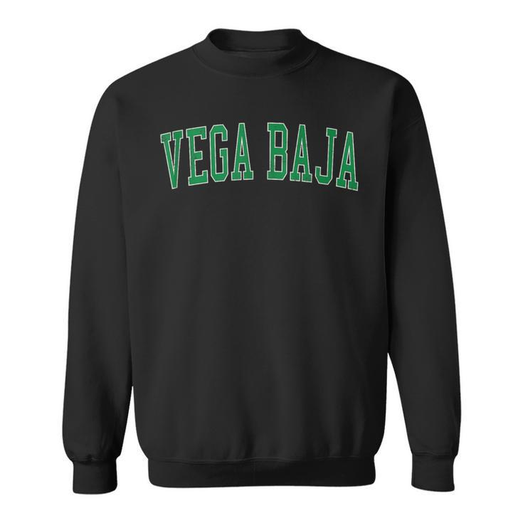 Vintage Vega Baja Pr Distressed Green Varsity Style Sweatshirt