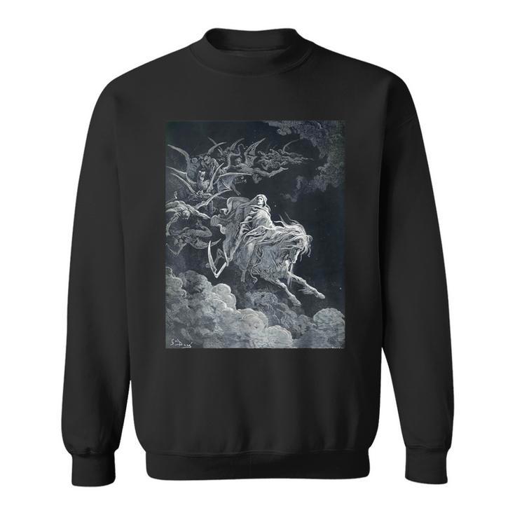 The Vision Of Death By Gustave Dore Sweatshirt