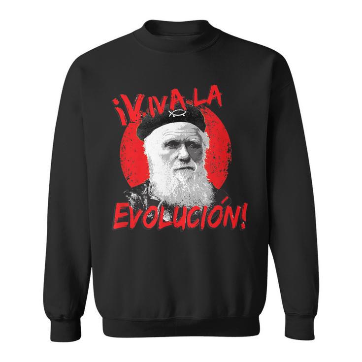 Viva La Evolución Darwin Camisa de entrenamiento