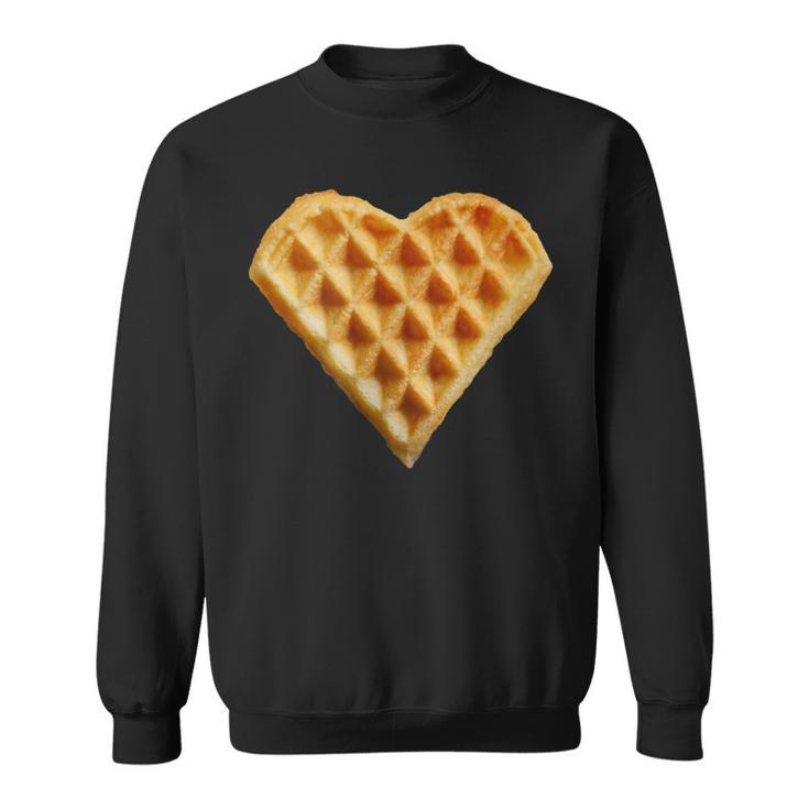 Waffle Heart For Waffle Lovers Sweatshirt