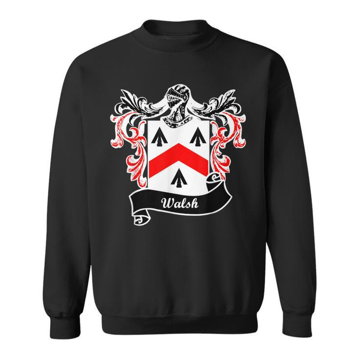 Walsh Coat Of Arms Surname Last Name Family Crest Sweatshirt