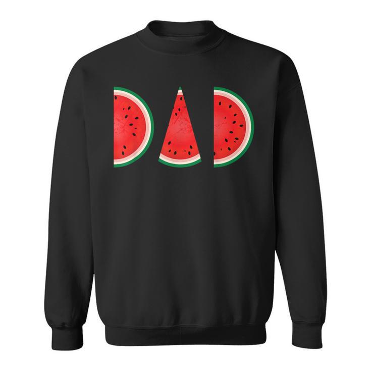 Watermelon Dad Father's Day Graphic Dad Sweatshirt