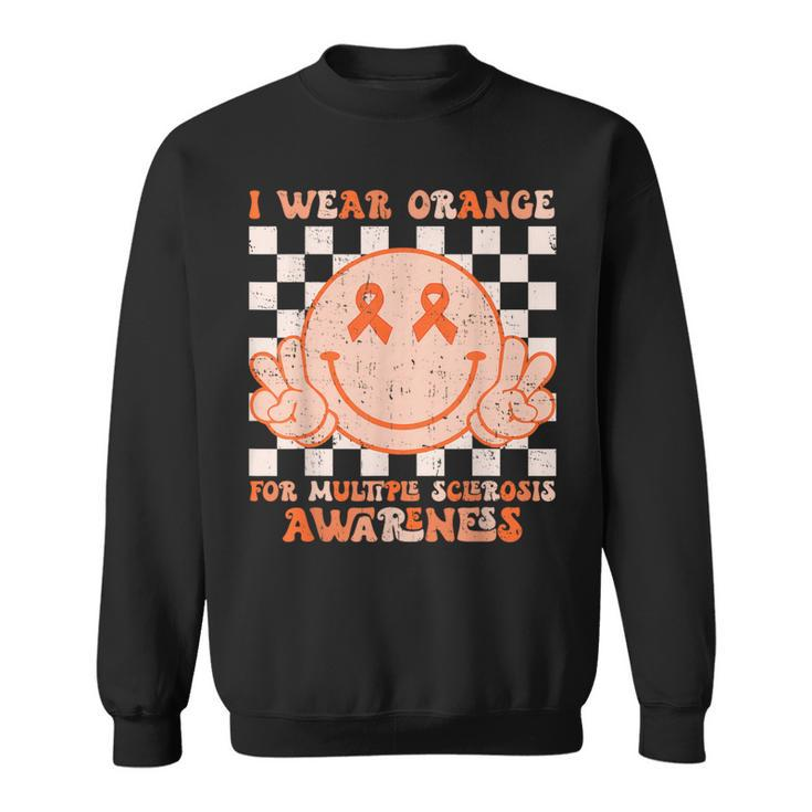 I Wear Orange For Multiple Sclerosis Awareness Ms Warrior Sweatshirt
