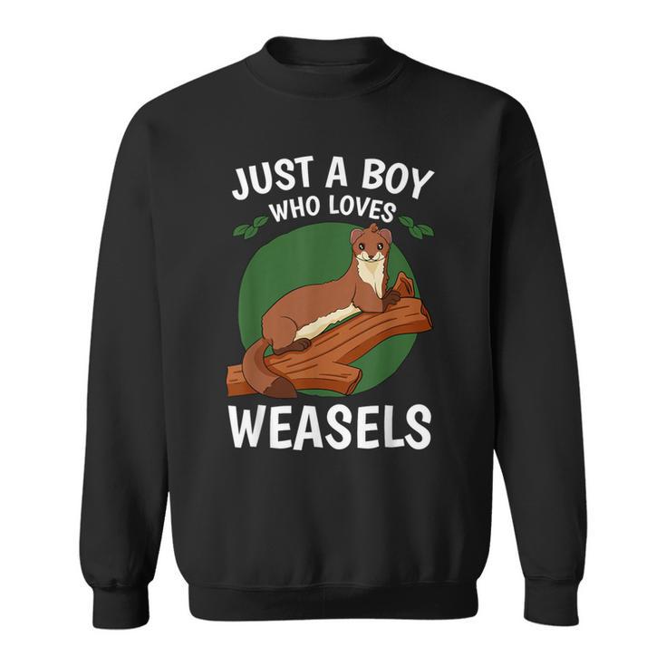 Weasel Lover Zookeeper Boy Veterinarian Breeder Zoologist Sweatshirt