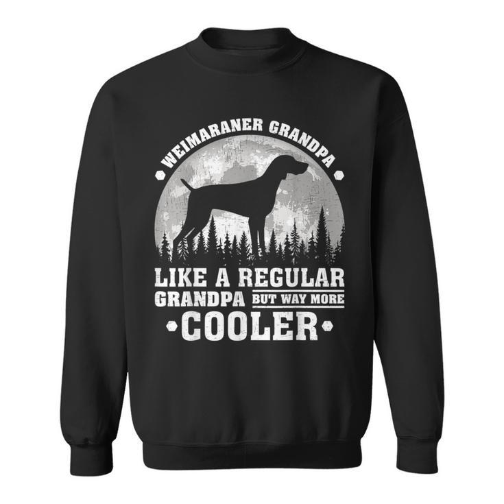 Weimaraner Grandpa Vintage Weimaraner Dog Father's Day Sweatshirt