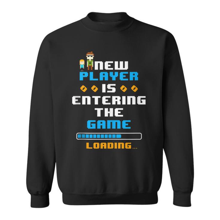 Werdender Papa Geschenk Schwangerschaft Partner Gamerater Sweatshirt