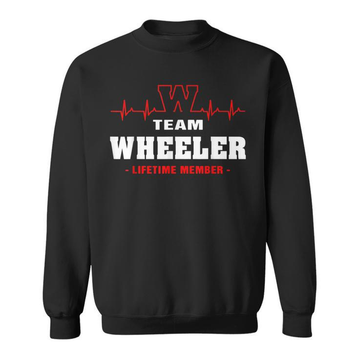 Wheeler Surname Family Name Team Wheeler Lifetime Member Sweatshirt