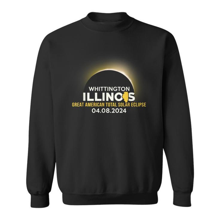 Whittington Illinois Il Total Solar Eclipse 2024 Sweatshirt