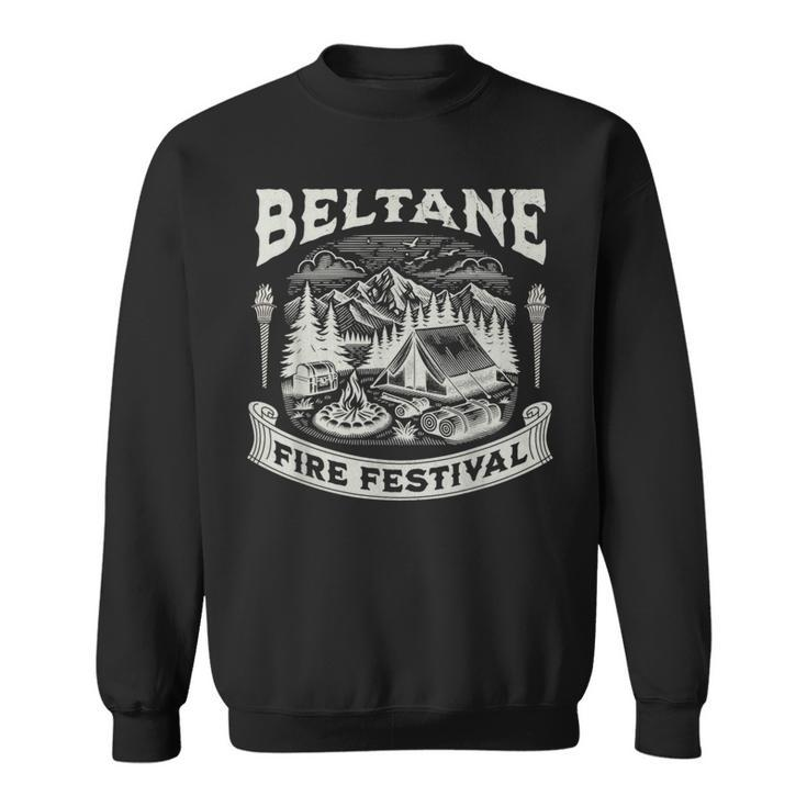 Wiccan Beltane Camping Outdoor Festival Wheel Of The Year Sweatshirt