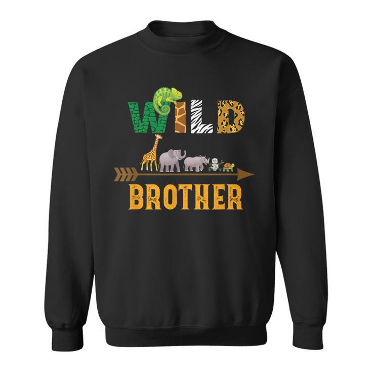 Wild Brother Birthday Zoo Field Trip Squad Matching Family Sweatshirt