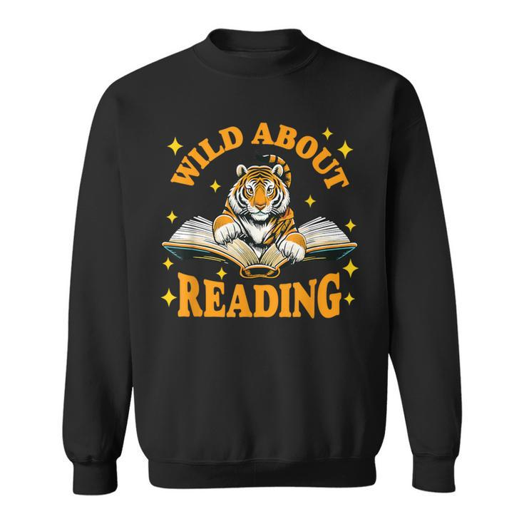 Wild About Reading Tiger For Teachers & Students Sweatshirt