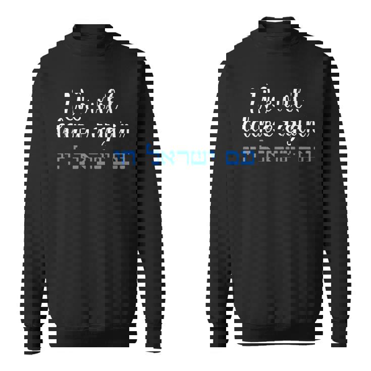 We Will Dance Again Retro Vintage David Of Israel Jewish Sweatshirt