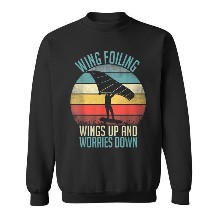 Wing-Foil Wing Surf Wingfoiling Hydrofoil Foilboarding Sweatshirt