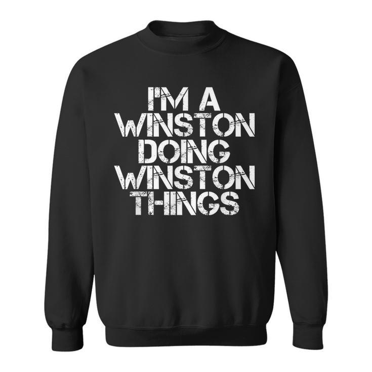 Winston Surname Family Tree Birthday Reunion Idea Sweatshirt