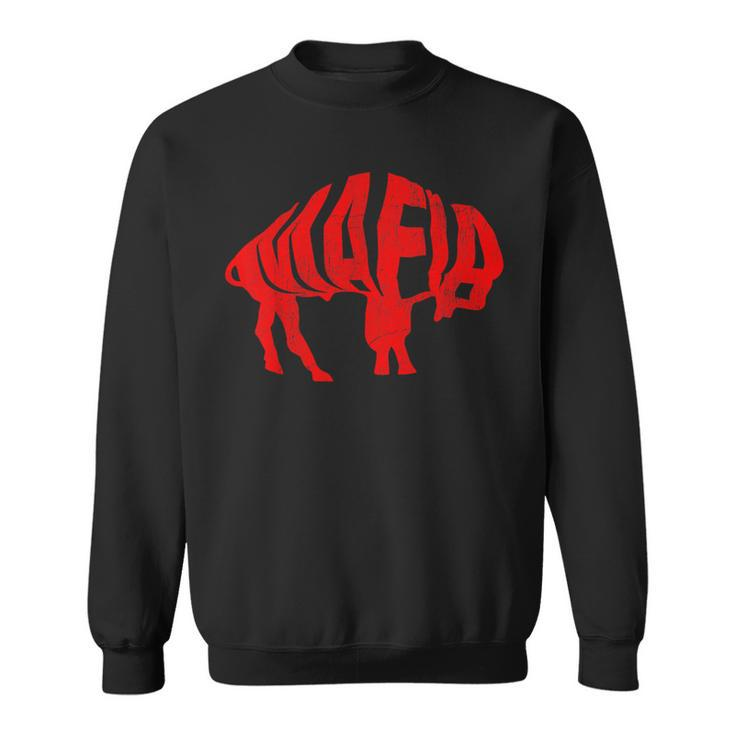 Wny Pride Faded Red Buffalo Sweatshirt
