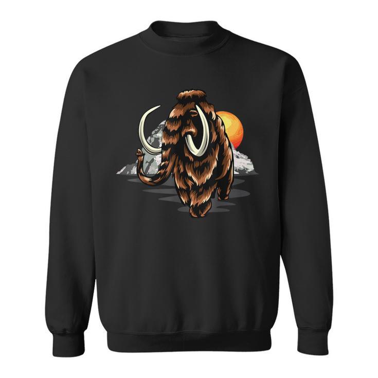 Wooly Mammoth Elephant Prehistoric Animal Pleistocene Sweatshirt