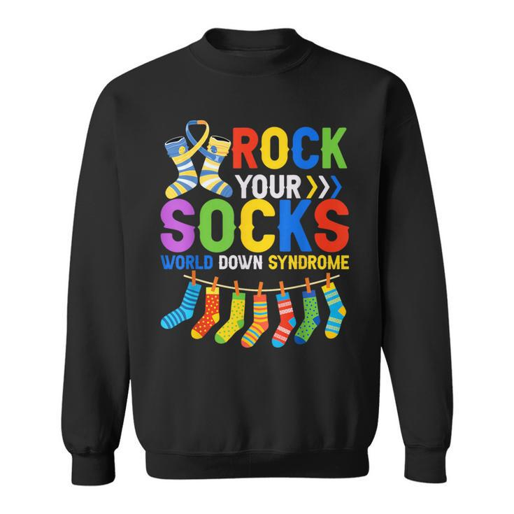 World Down Syndrome Day Awareness Rock Your Socks Sweatshirt