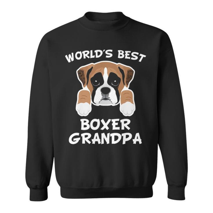 World's Best Boxer Grandpa Dog Granddog Sweatshirt